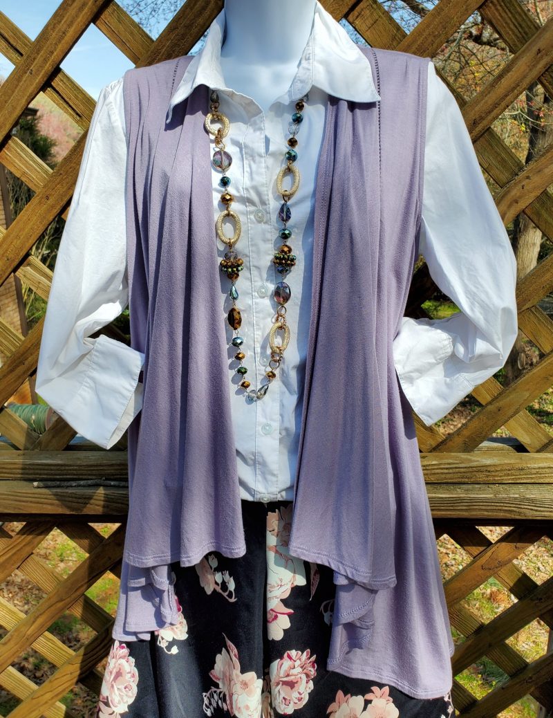 Cascading Sleeveless Vest