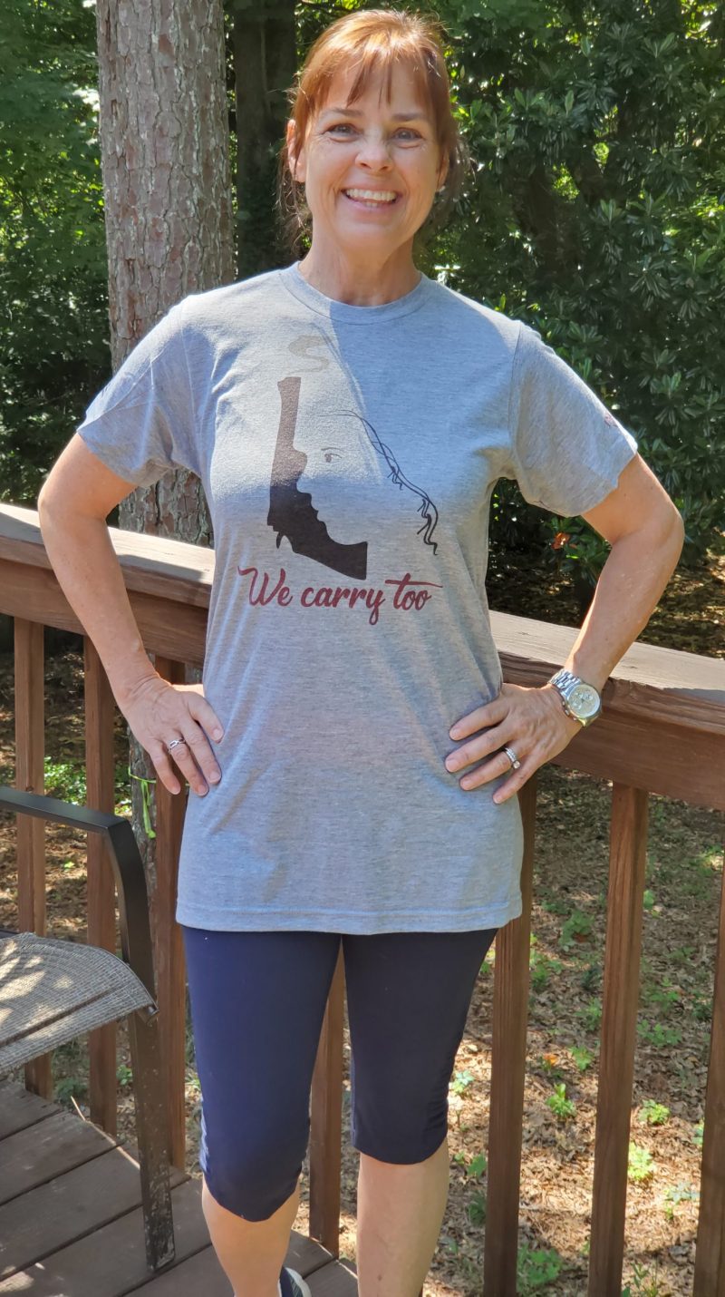 Gun Girl Incognito T-shirt because We Carry Too